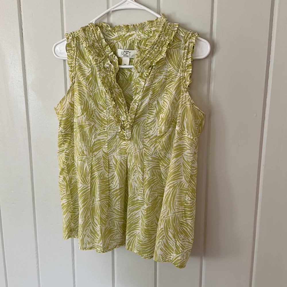 Loft Sleeveless Ruffle Top - Picture 3 of 4